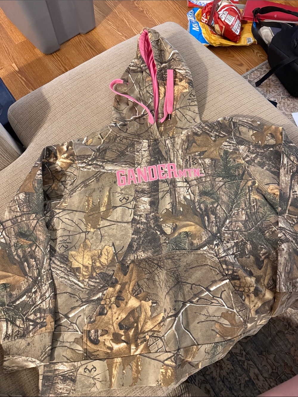 Gander Mountain Camo Hoodie with Pink Accents